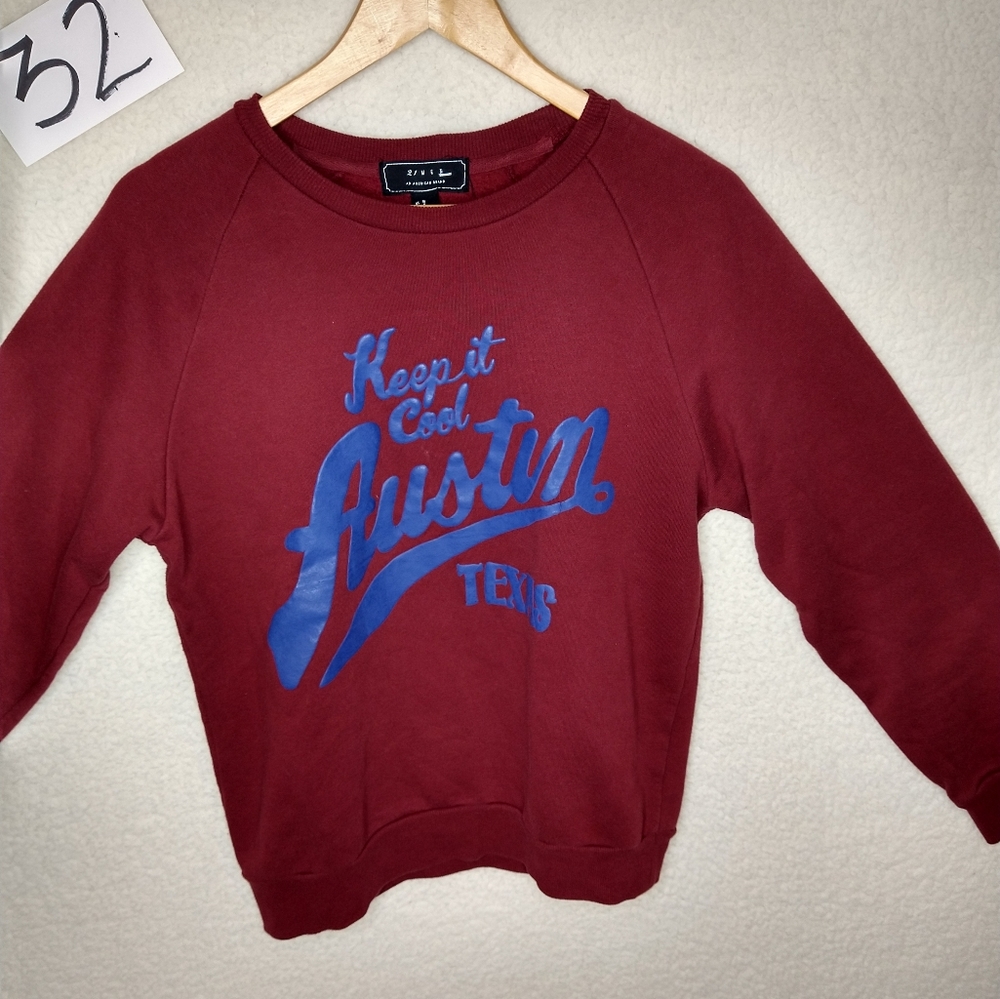 21 Men Keep It Cool Austin Texas Crewneck Sweater Men's Size Medium